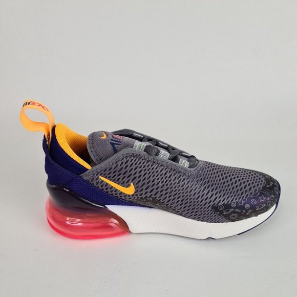 Nike Air Max 270 PS Grey Purple Little Kids Shoes Running - Picture 2 of 13